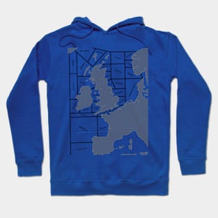 Shipping Forecast UK Map - Labelled Hoodie